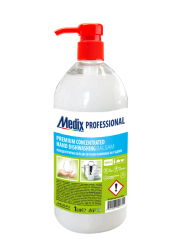 Medix Professional  PREMIUM CONCENTRATED HAND DISHWASHING BALSAM DW 410 Концентриран балсам за ръчно измиване на съдове и прибори с антибактериална съставка, без оцветители и аромат 1 л.