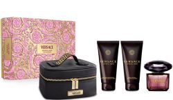 Versace Crystal Noir  Комплект EDP 90мл  + Лосион за тяло 100 мл + Душ гел 100 мл + Несесер