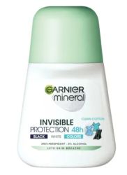 Garnier Mineral Invisible Protection Clean Cotton Рол-он за жени 50мл