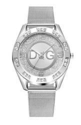 Дамски луксозен кварцов часовник с диаманти