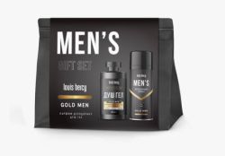 Louis Bercy Gold Men Kомплект за мъже Душ Гел 300 мл, + Дезодорант 150 мл, + Козметична чанта