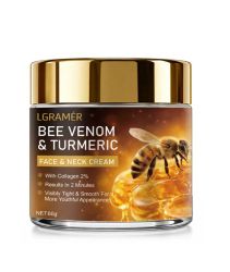 Крем Bee Venom  Turmeric за лице и шия с пчелна отрова, хидратиращ, за всички типове кожа 60 грама