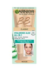 GARNIER SKIN NATURALS BB CLASSIC SPF15 Medium тониращ дневен крем за лице среден нюанс за комбинирана до мазна кожа 50 мл
