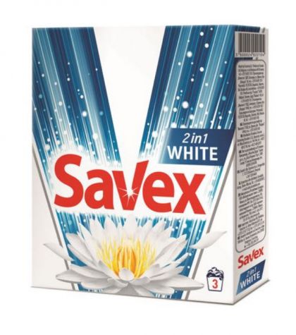 Savex 2in1 Tiara Flower Прах за бяло пране 300гр