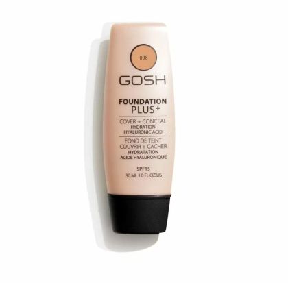 Gosh Foundation Plus Cover + Conceal 008 Golden Хидратиращ фон дьо тен коректор 30мл