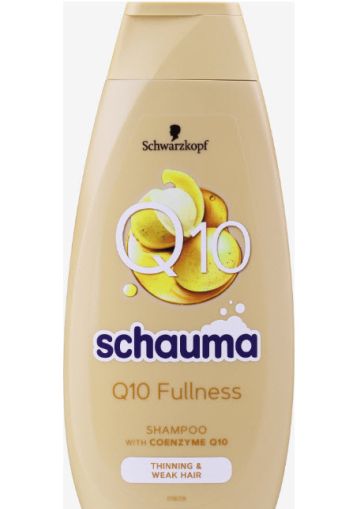 SCHAUMA  Q10  Fullness Уплътняващ шампоан за тънка и слаба коса 400 мл.