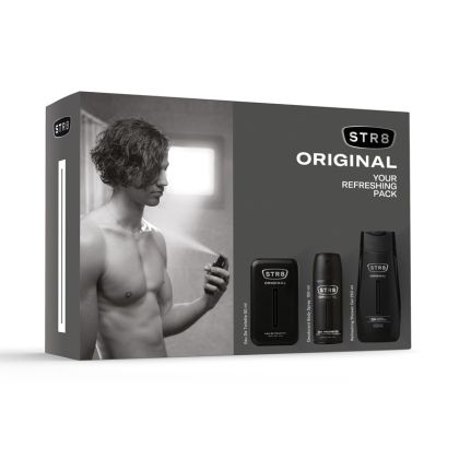 STR8 Original Подаръчен комплект Тоалетна вода 50мл + Дезодорант спрей 150мл + Душ гел 250мл