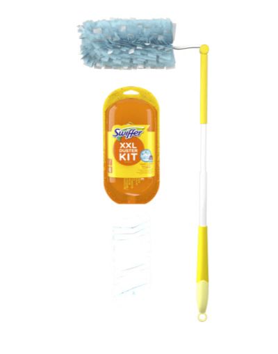 Swiffer Duster XXL Kit Trap & Lock Четка за почистване на прах 1 дълга дръжка + 2 резерви