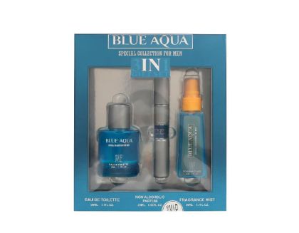 VIP LINE BLUE AQUA  EDP 50 мл + EDP 20 мл + Спрей за тяло 50 мл Мъжки комплект