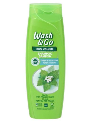  Wash&Go Nettle Extract Шампоан за тънка и изтощена коса с екстрат от коприва 360мл