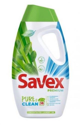 Savex Premium Pure & Clean Течен гел контцентрат за пране 38 изпирания 1.710 мл