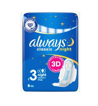 Always Classic Night Дамски превръзки 8бр.