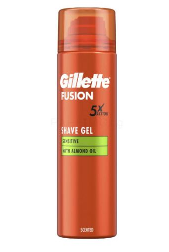 Gillette Fusion  Sensitive  Гел за бръснене 200 мл