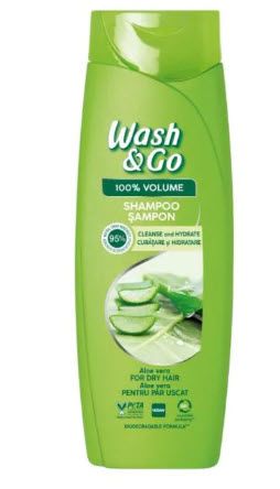 Wash & Go Aloe Vera Touch Шампоан за суха коса без обем 360мл 