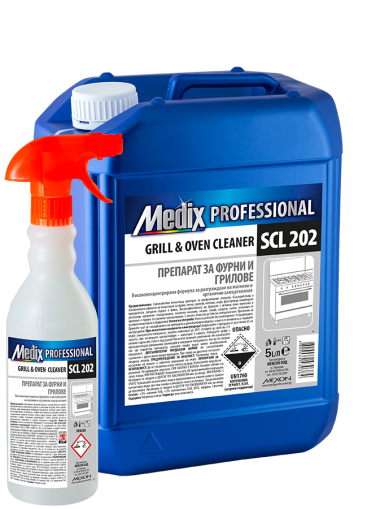 Medix Professional GRILL & OVEN CLEANER SCL 202 Препарат за фурни и грилове 5 л.