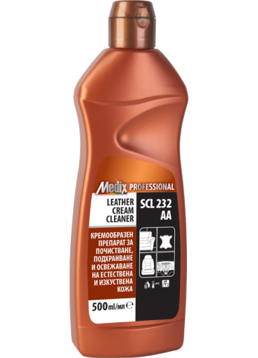 Medix Professional LEATHER CREAM CLEANER SCL 232 AA Кремообразен препарат за почистване, подхранване и освежаване на естествена и изкуствена кожа 0.500 мл