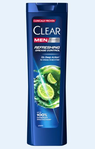 Clear Lemon Extract Refresh  Шампоан против пърхот за мъже 225мл