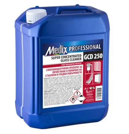 Medix Professional SUPER CONCENTRATED GLASS CLEANER GCD 250 5 л.