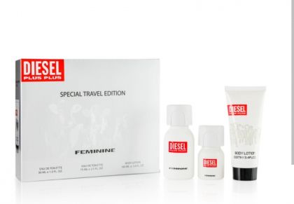 Diesel Plus Plus Special Travel Edition Feminine Комплект за жени EDT 30 мл + EDT 75 мл + Лосион за тяло 100 мл