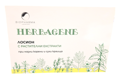 Herbagene Lozione Ампули за коса против пърхот, косопад и мазни корени Biopharma Herbagene 8x10 мл 