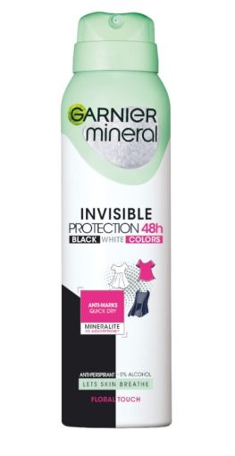 Garnier Mineral Deo Invisible Protection  Black White Colors  Floral Touch Дезодорант за жени 150 мл