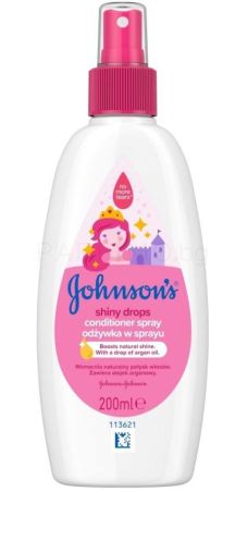 Johnson`s Kids Shiny Drops  Детски спрей-балсам за блясък 200 мл