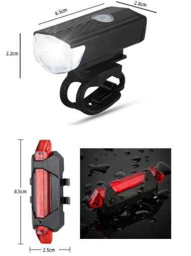 Велосипедна светлина USB LED акумулаторен комплект MTB шосеен велосипед преден заден фар лампа фенерче велосипедна светлина аксесоари за колоездене