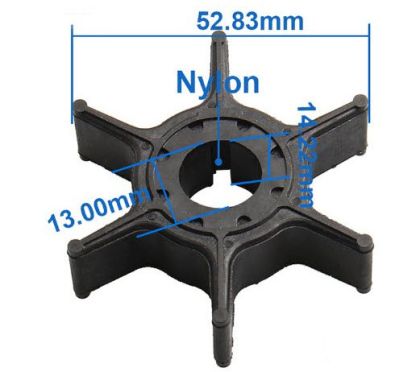 ВОДНА ПОМПА ИМПЕЛЕР ЗА Yamaha 8HP 9.9HP 15 20HP височина 13.86 мм. диаметър 52.88 мм. вал 12.86 мм. 63V-44352-01