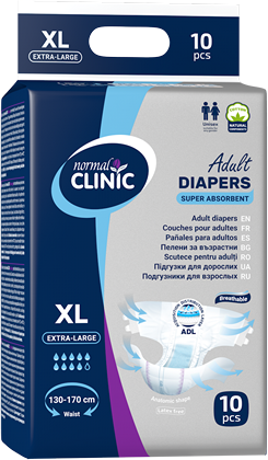 NC ПЕЛЕНИ ВЪЗРАСТНИ СУПЕР АБСОРБИРАЩИ 10 БР. - Размер XL