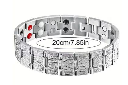 Титаниева магнитна гривна за регулиране на високо кръвно от неръждаема стомана