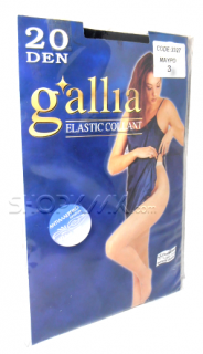 GALLIA ELASTIC COLLANT ДАМСКИ ЧОРАПОГАЩИ 20ДЕНА ЧЕРНО 3 РАЗМЕР