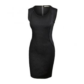 Дамска черна рокля с леки мотиви KIMI&CO PARIS 076