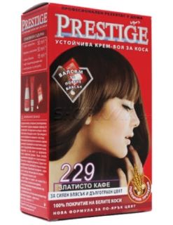 Vip's Prestige Устойчива крем-боя за коса №229 Златно кафе