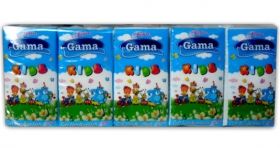 Gama Soft Kids Трипластови носни кърпи с аромат на ягода (10бр в стек)