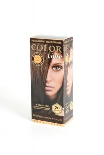 COLOR TIME -Трайна боя за коса  с гелна формула №20 Шоколад
