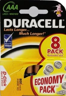 DURACELL AAA LR03 8 бр опаковка