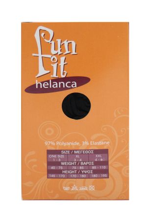 FUN IT Helanca  40 ДЕНА 5-6 рм ЧЕРНО  3% ЕЛАСТИК