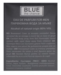 Blue tke chance for men  30 ml