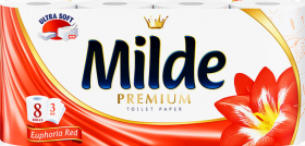 Milde Premium Toilet Paper Тоалетна хартия 8бр Coral Dream