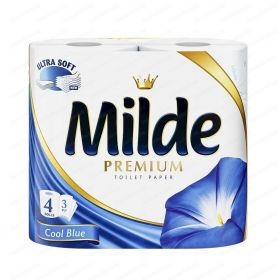 Milde Premium Toilet Paper  Cool Blue  4 бр Тоалетна хартия 