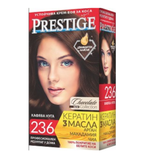 Vip's Prestige Устойчива крем-боя за коса №236 Кафява нуга