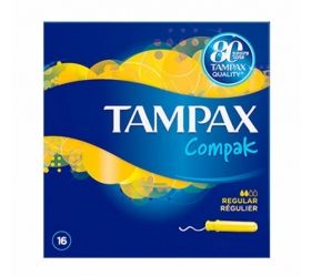 Tampax Compak Regular 16 pieces Тампони с апликатор 16 броя