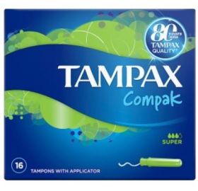 Tampax Compak Super 16 pieces Тампони с апликатор 16 броя