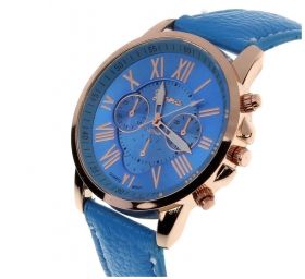 Дамски стилен ръчен кварцов часовник "Geneva" Platinium 