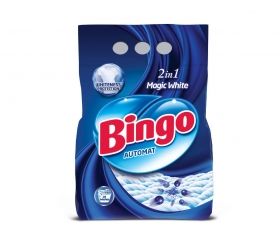 Bingo Automat 2 in 1 Magic White Прах за бели тъкани 2 кг