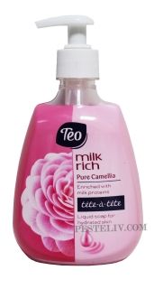 Teo Milk Rich  Camellia Течен сапун с подхранващ комплекс и аромат на камелия 400 мл