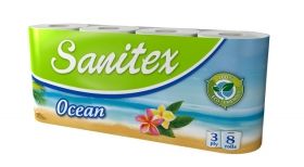 Sanitex Ocean Aroma Тоалетна хартия 3 пластова 8бр