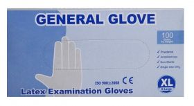 Латексови ръкавици с пудра, размер XL 100 бр. в кутия 
