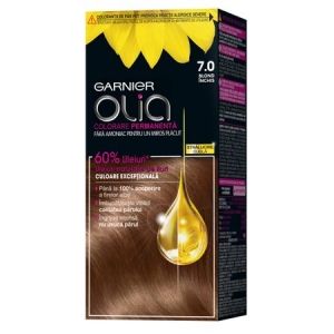 Боя за коса Garnier Olia 7.0 Dark Blondе, Перманентна, Без амоняк, 112 мл
