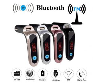 Поддръжка на USB TF карта Зарядно устройство Безжичен Bluetooth автомобилен комплект LCD Hands-Free FM трансмитер MP3 музикален плейър